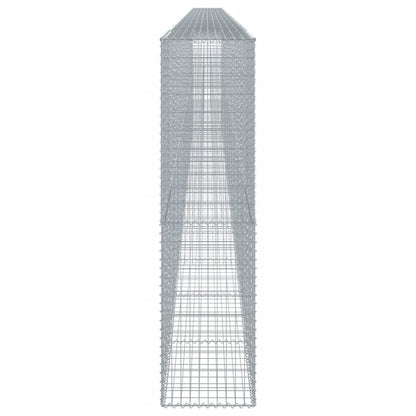vidaXL Gabion Basket with Cover 1200x50x200 cm Galvanised Iron