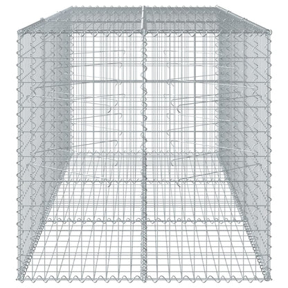 vidaXL Gabion Basket with Cover 300x100x100 cm Galvanised Iron