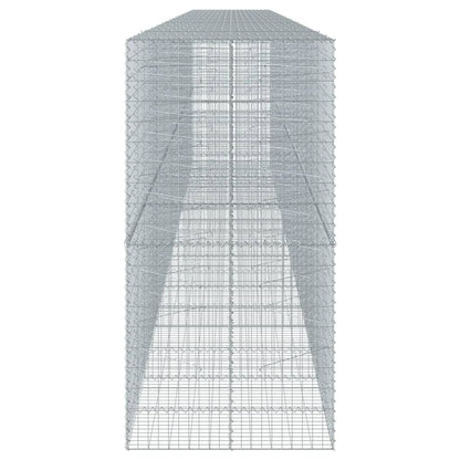 vidaXL Gabion Basket with Cover 900x100x200 cm Galvanised Iron