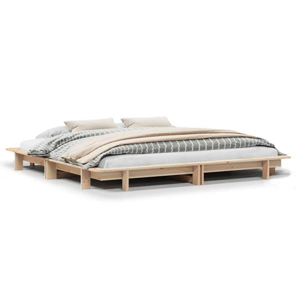 vidaXL Bed Frame without Mattress 160x200 cm Solid Wood Pine