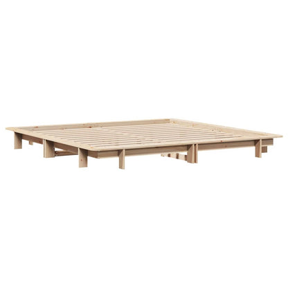vidaXL Bed Frame without Mattress 160x200 cm Solid Wood Pine