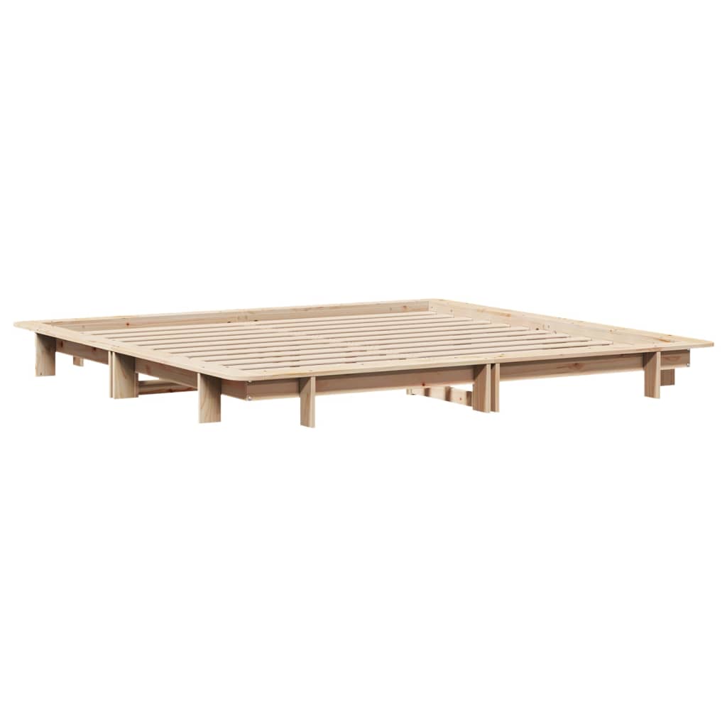 vidaXL Bed Frame without Mattress 160x200 cm Solid Wood Pine