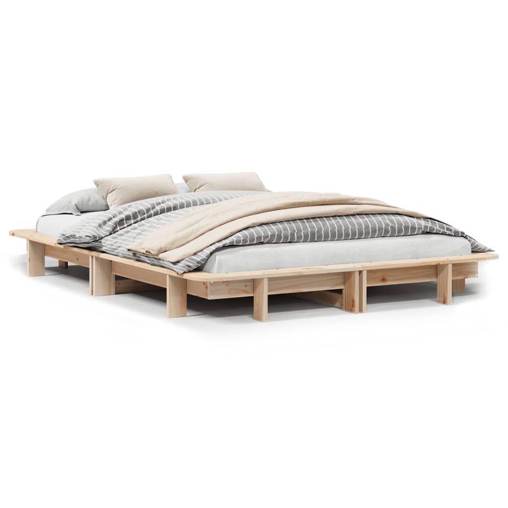vidaXL Bed Frame without Mattress 120x200 cm Solid Wood Pine