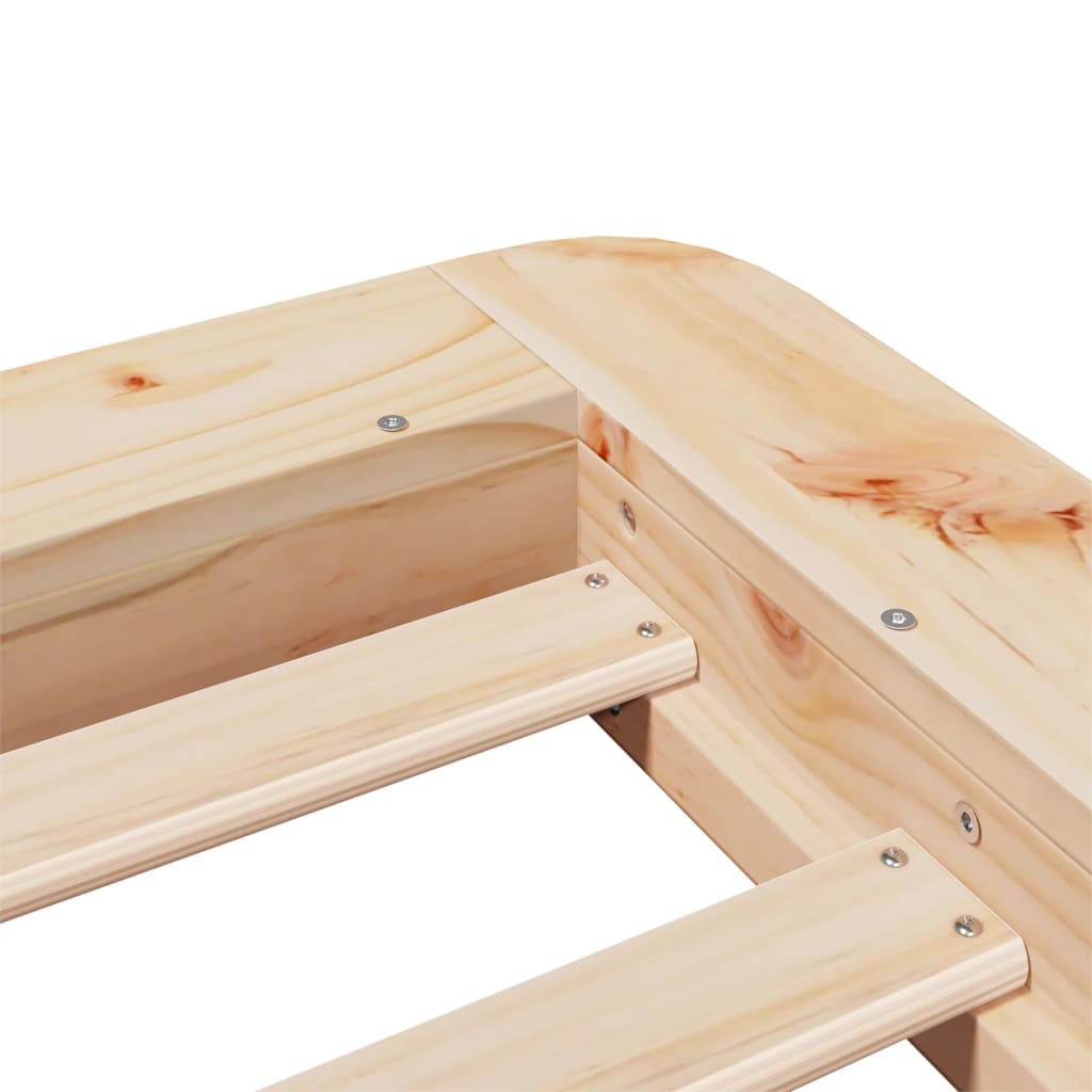 vidaXL Bed Frame without Mattress 100x200 cm Solid Wood Pine