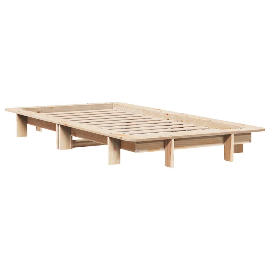 vidaXL Bed Frame without Mattress 90x200 cm Solid Wood Pine