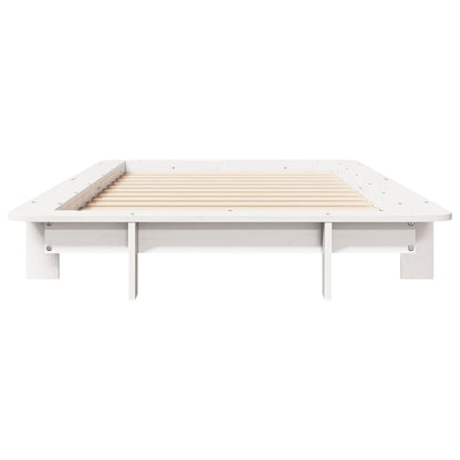 vidaXL Bed Frame without Mattress White 90x200 cm Solid Wood Pine