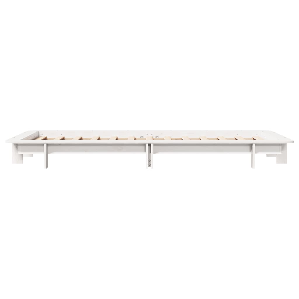 vidaXL Bed Frame without Mattress White 90x200 cm Solid Wood Pine