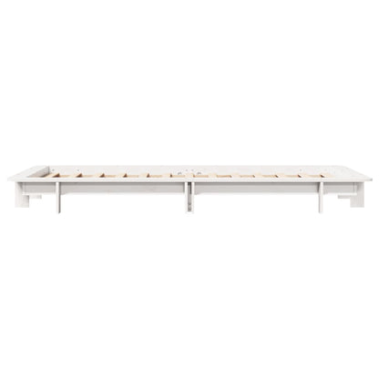 vidaXL Bed Frame without Mattress White 90x200 cm Solid Wood Pine
