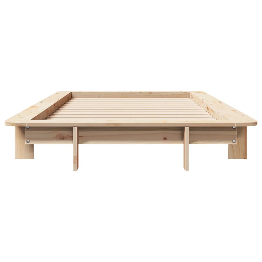 vidaXL Bed Frame without Mattress 90x190 cm Single Solid Wood Pine