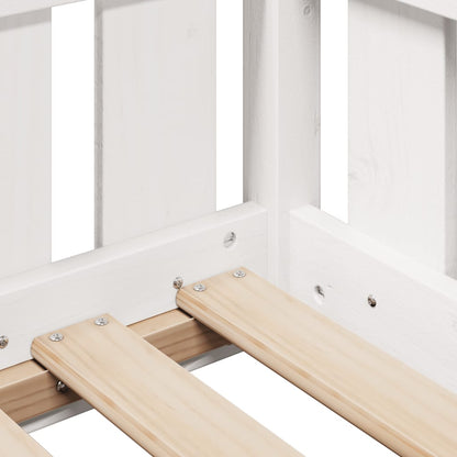 vidaXL Kids' House Bed Frame without Mattress White 90x200 cm