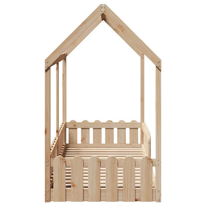 vidaXL Kids' House Bed Frame without Mattress 80x200 cm Solid Wood Pine