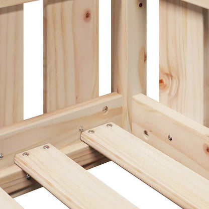 vidaXL Kids' House Bed Frame without Mattress 90x190 cm Single Solid Wood Pine
