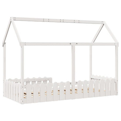 vidaXL Kids' House Bed Frame without Mattress White 90x190 cm Single