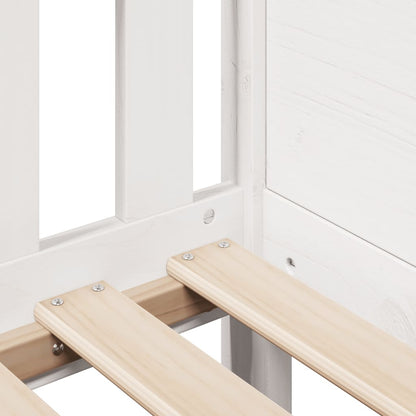 vidaXL Kids' House Bed Frame without Mattress White 90x190 cm Single Pine