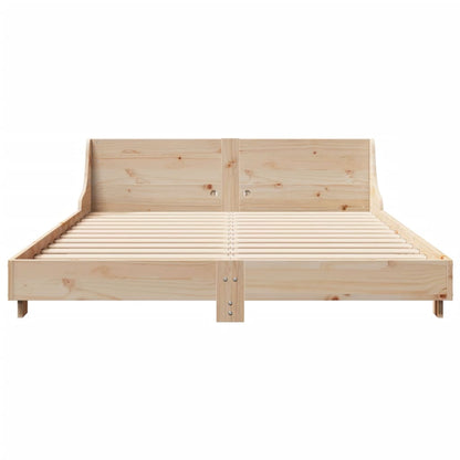 vidaXL Bed Frame without Mattress 140x190 cm Solid Wood Pine