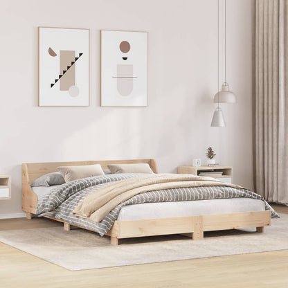 vidaXL Bed Frame without Mattress 140x190 cm Solid Wood Pine