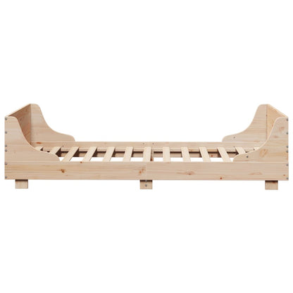vidaXL Bed Frame without Mattress 90x200 cm Solid Wood Pine