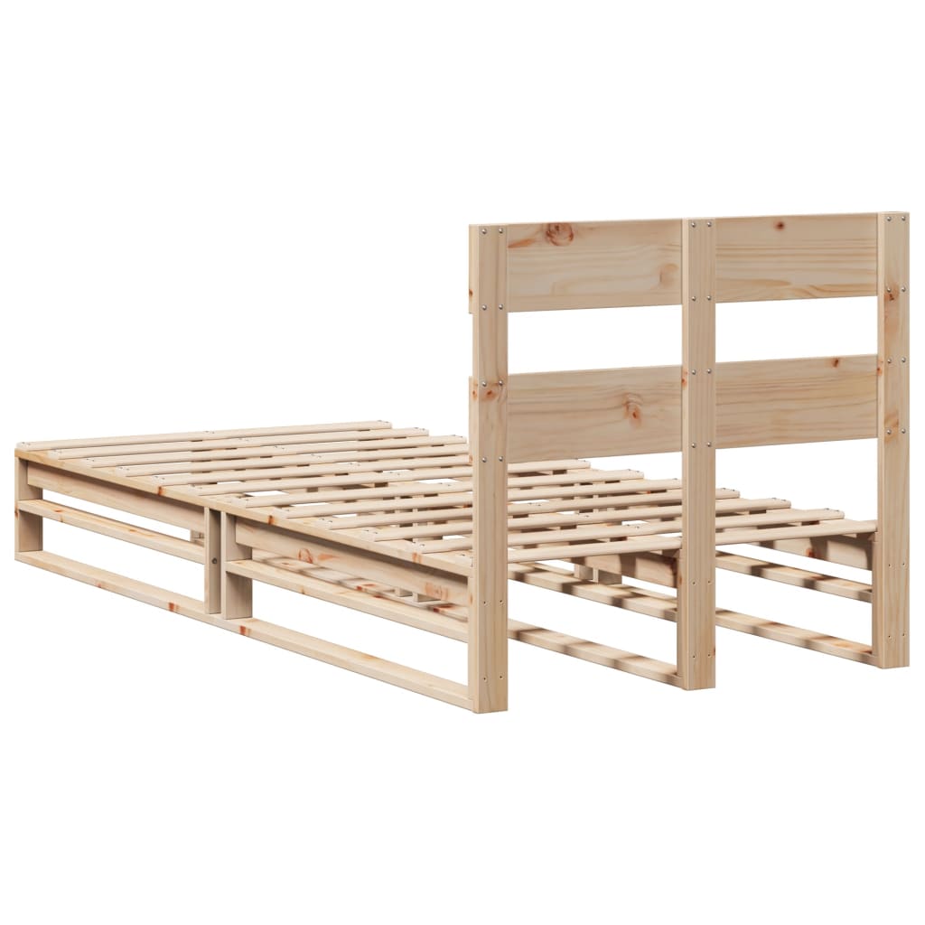 vidaXL Bed Frame without Mattress 90x200 cm Solid Wood Pine