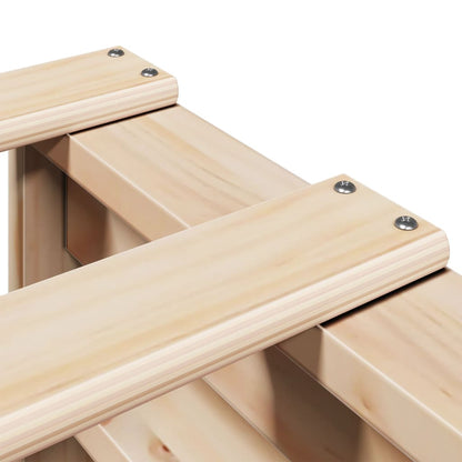 vidaXL Bed Frame without Mattress 90x200 cm Solid Wood Pine