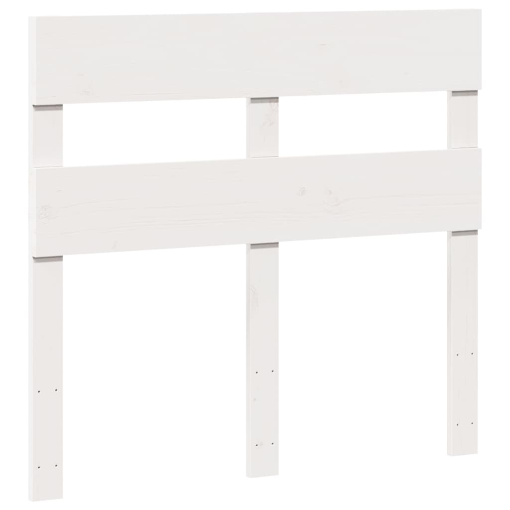 vidaXL Bed Frame without Mattress White 90x200 cm Solid Wood Pine