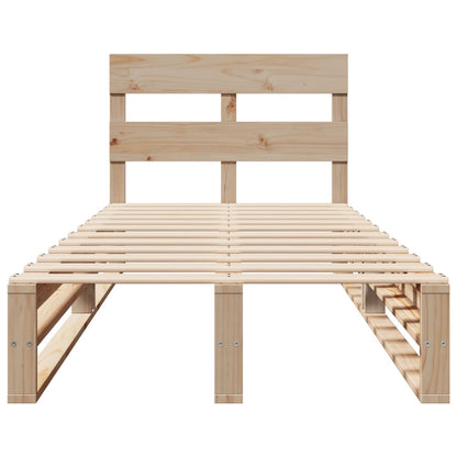 vidaXL Bed Frame without Mattress 100x200 cm Solid Wood Pine