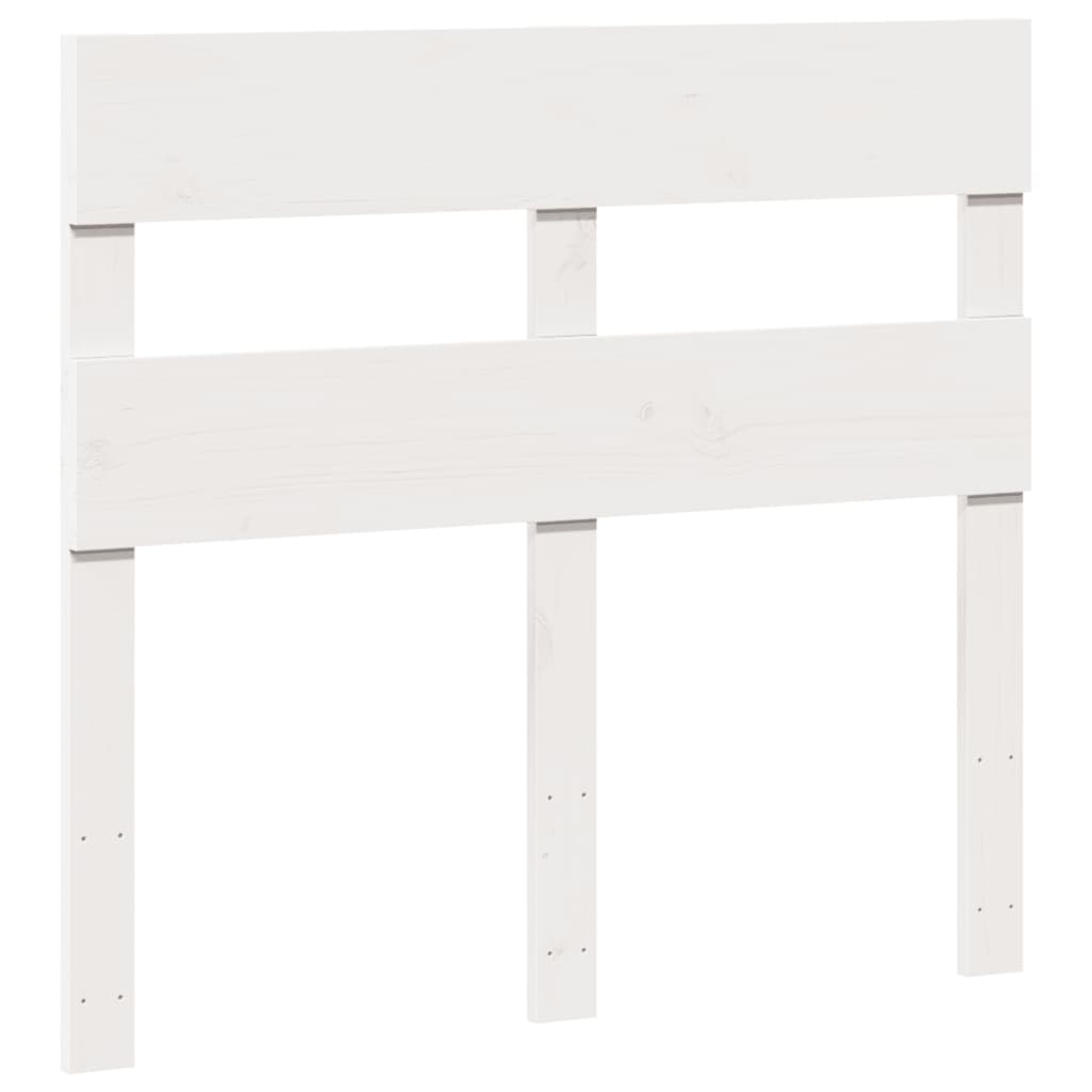 vidaXL Bed Frame without Mattress White 100x200 cm Solid Wood Pine