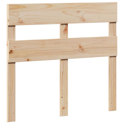vidaXL Bed Frame without Mattress 75x190 cm Small Single Solid Wood Pine