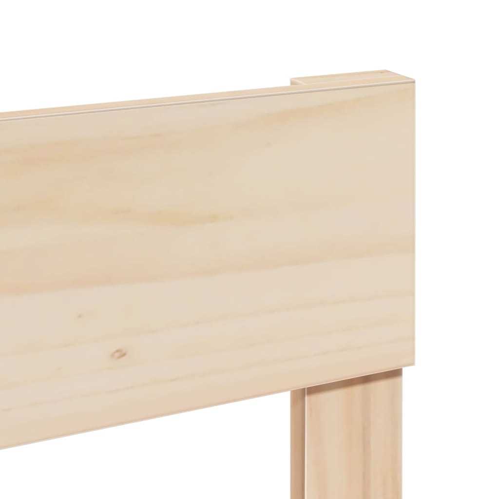 vidaXL Bed Frame without Mattress 75x190 cm Small Single Solid Wood Pine