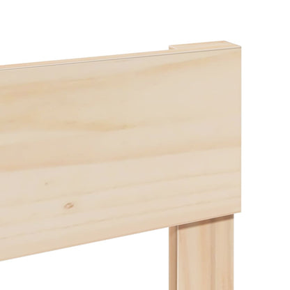vidaXL Bed Frame without Mattress 75x190 cm Small Single Solid Wood Pine