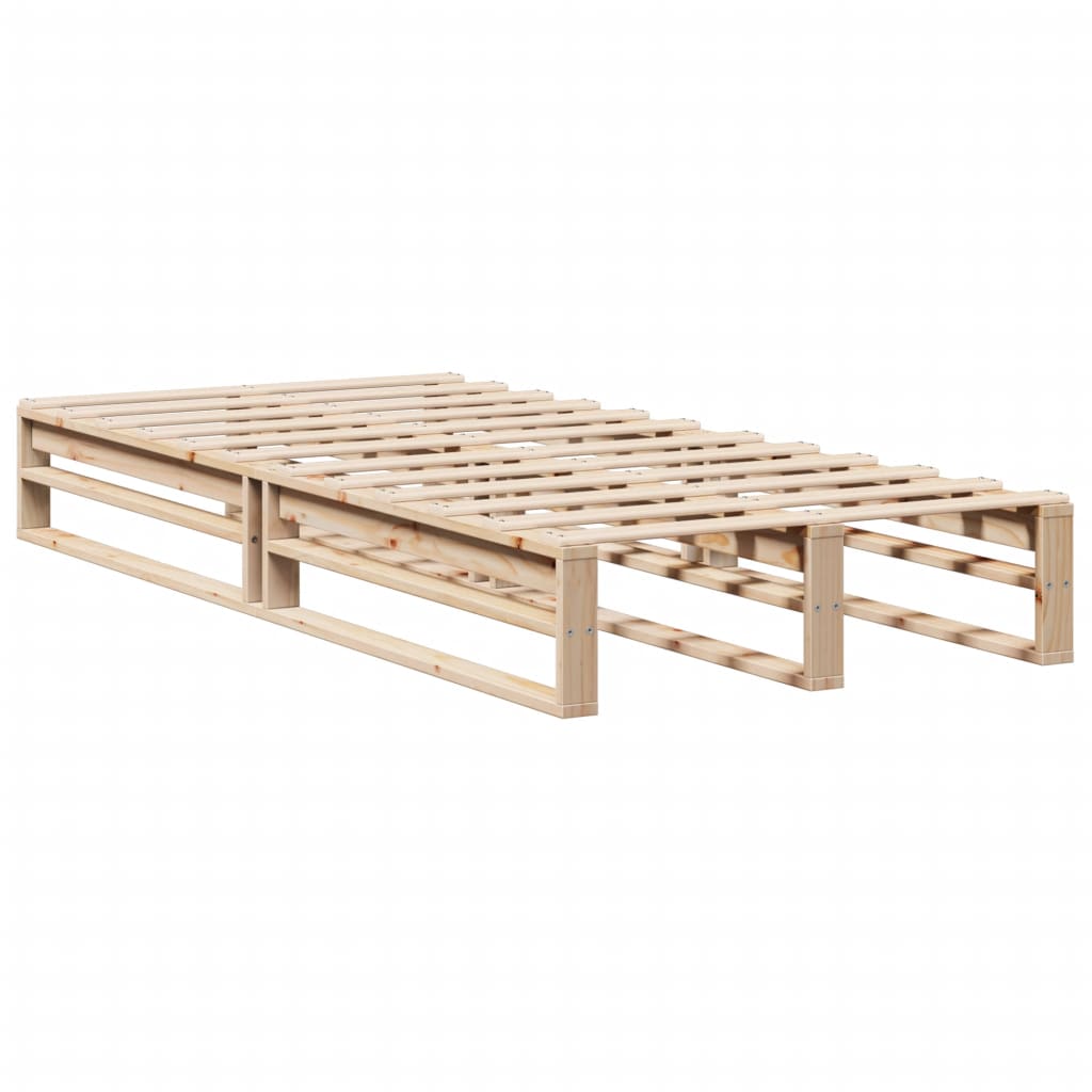vidaXL Bed Frame without Mattress 90x190 cm Single Solid Wood Pine