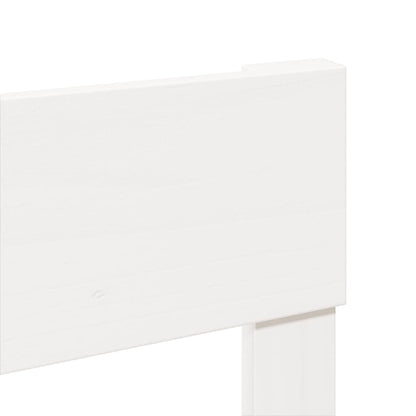 vidaXL Bed Frame without Mattress White 90x190 cm Single Solid Wood Pine