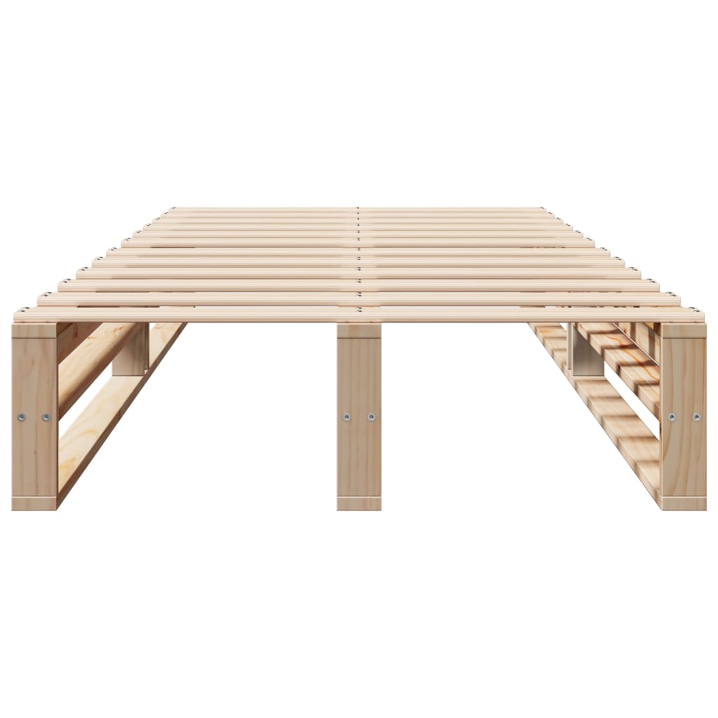vidaXL Bed Frame without Mattress 90x200 cm Solid Wood Pine
