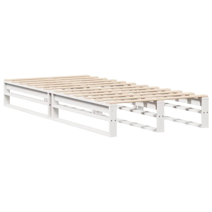 vidaXL Bed Frame without Mattress White 90x200 cm Solid Wood Pine