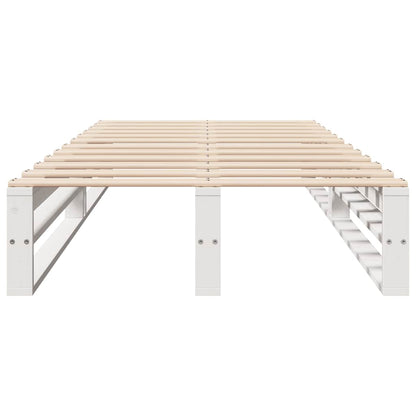 vidaXL Bed Frame without Mattress White 90x200 cm Solid Wood Pine