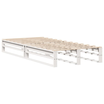 vidaXL Bed Frame without Mattress White 100x200 cm Solid Wood Pine