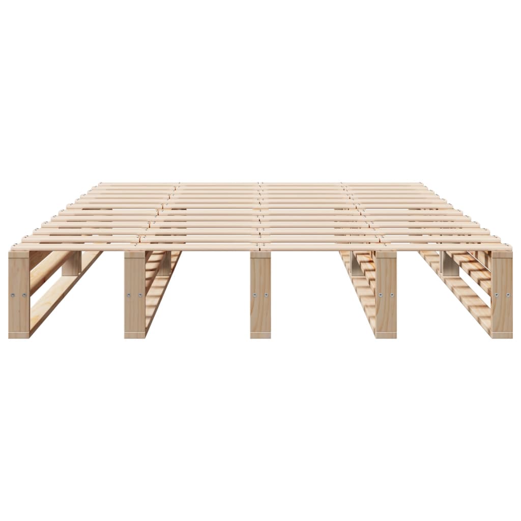 vidaXL Bed Frame without Mattress 140x200 cm Solid Wood Pine