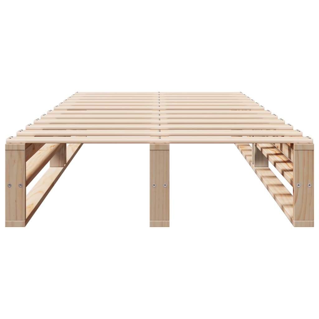 vidaXL Bed Frame without Mattress 90x190 cm Single Solid Wood Pine