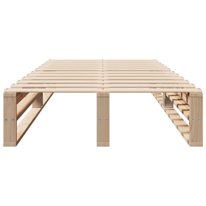 vidaXL Bed Frame without Mattress 90x190 cm Single Solid Wood Pine
