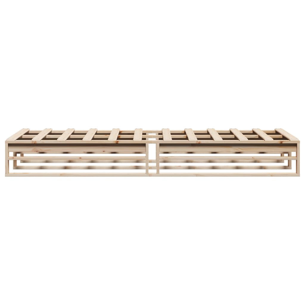 vidaXL Bed Frame without Mattress 90x190 cm Single Solid Wood Pine