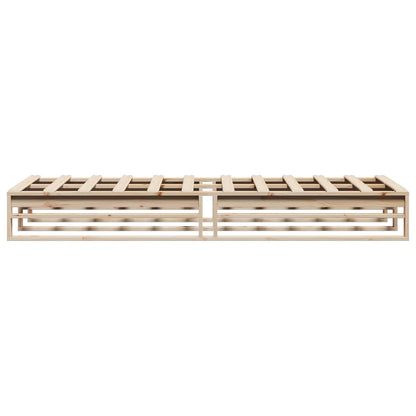 vidaXL Bed Frame without Mattress 90x190 cm Single Solid Wood Pine