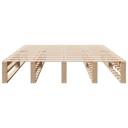 vidaXL Bed Frame without Mattress 135x190 cm Double Solid Wood Pine