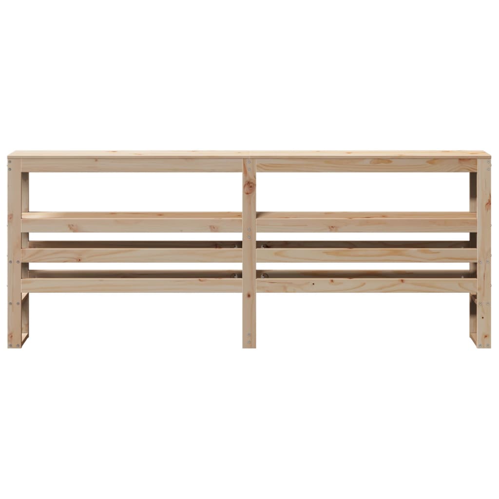 vidaXL Headboard with Shelves 180 cm Solid Wood Pine