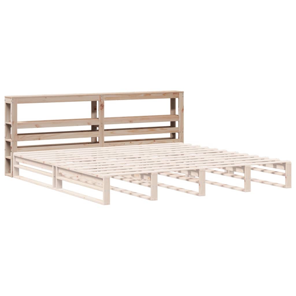 vidaXL Headboard with Shelves 180 cm Solid Wood Pine