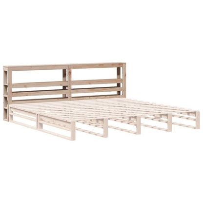 vidaXL Headboard with Shelves 180 cm Solid Wood Pine