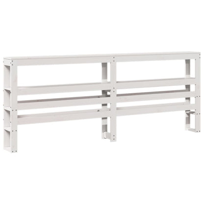 vidaXL Headboard with Shelves White 180 cm Solid Wood Pine