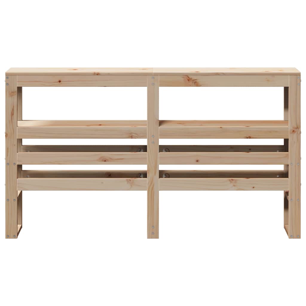 vidaXL Headboard with Shelves 160 cm Solid Wood Pine
