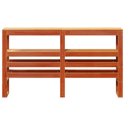 vidaXL Headboard with Shelves Wax Brown 160 cm Solid Wood Pine
