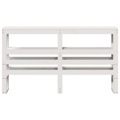 vidaXL Headboard with Shelves White 150 cm Solid Wood Pine