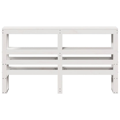 vidaXL Headboard with Shelves White 140 cm Solid Wood Pine