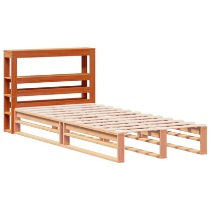 vidaXL Headboard with Shelves Wax Brown 100 cm Solid Wood Pine